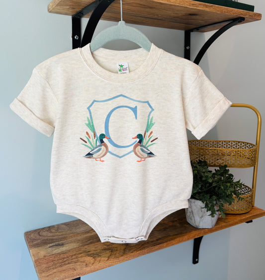 Boy Mallard Crest with Custom Initial