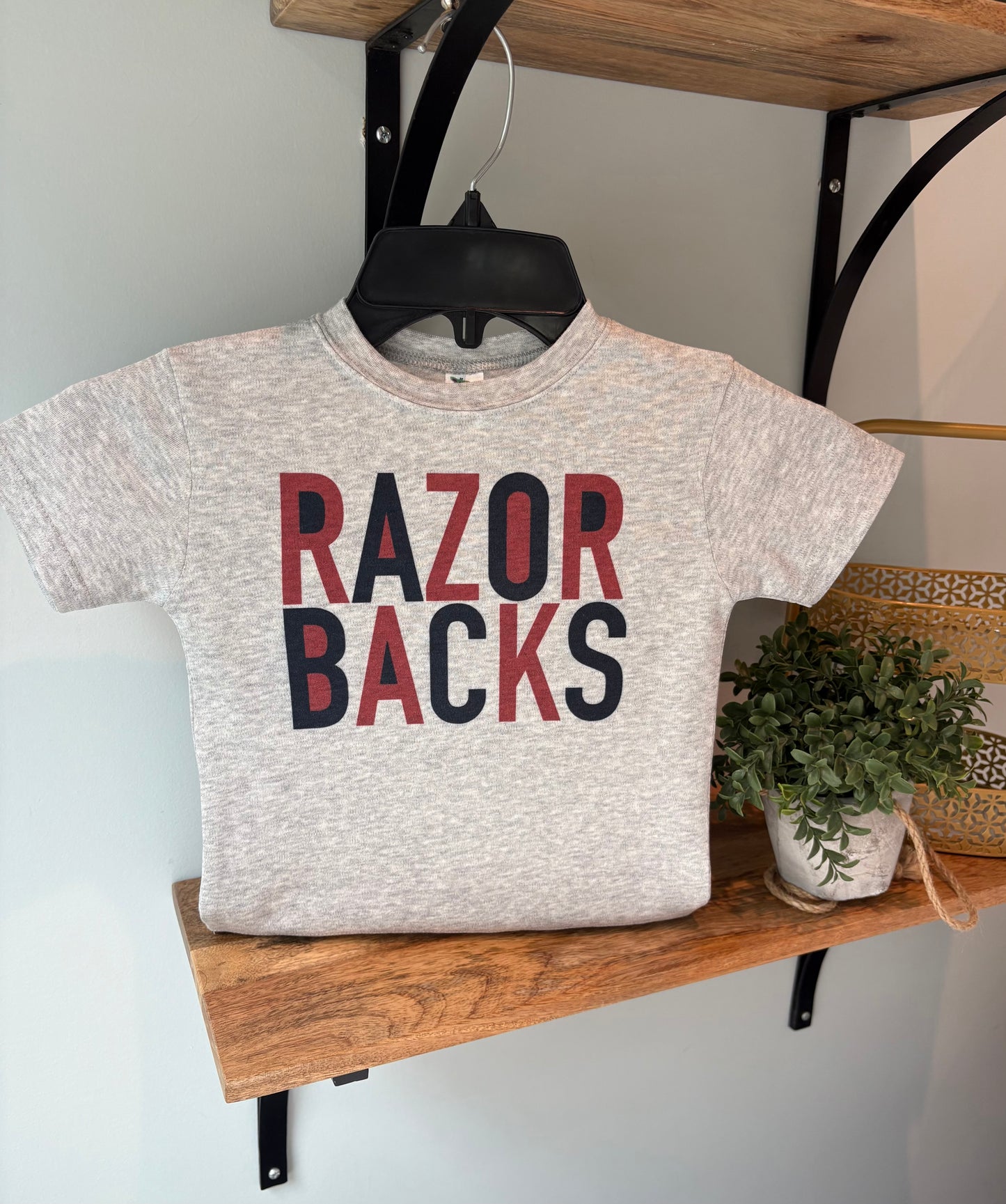 Custom Color Block Team Mascot on Grey, Bulldogs, Tigers, Pirates, Wildcats, Any Custom Team and Colors!