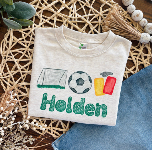 Boy Soccer Trio with or without Name