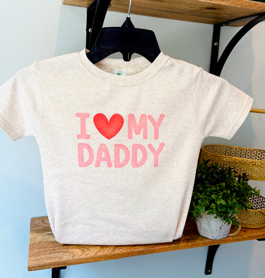 I Heart My Daddy - Pink Words