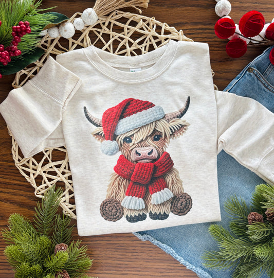Christmas Highland Cow