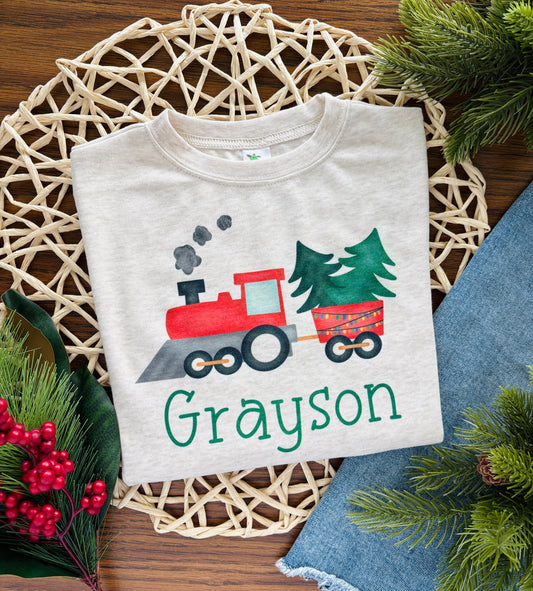 Christmas Train with or without Personalization