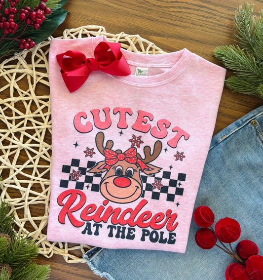 Cutest Reindeer on Pink
