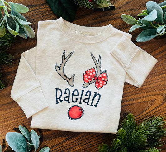 Girl Reindeer Antlers Name