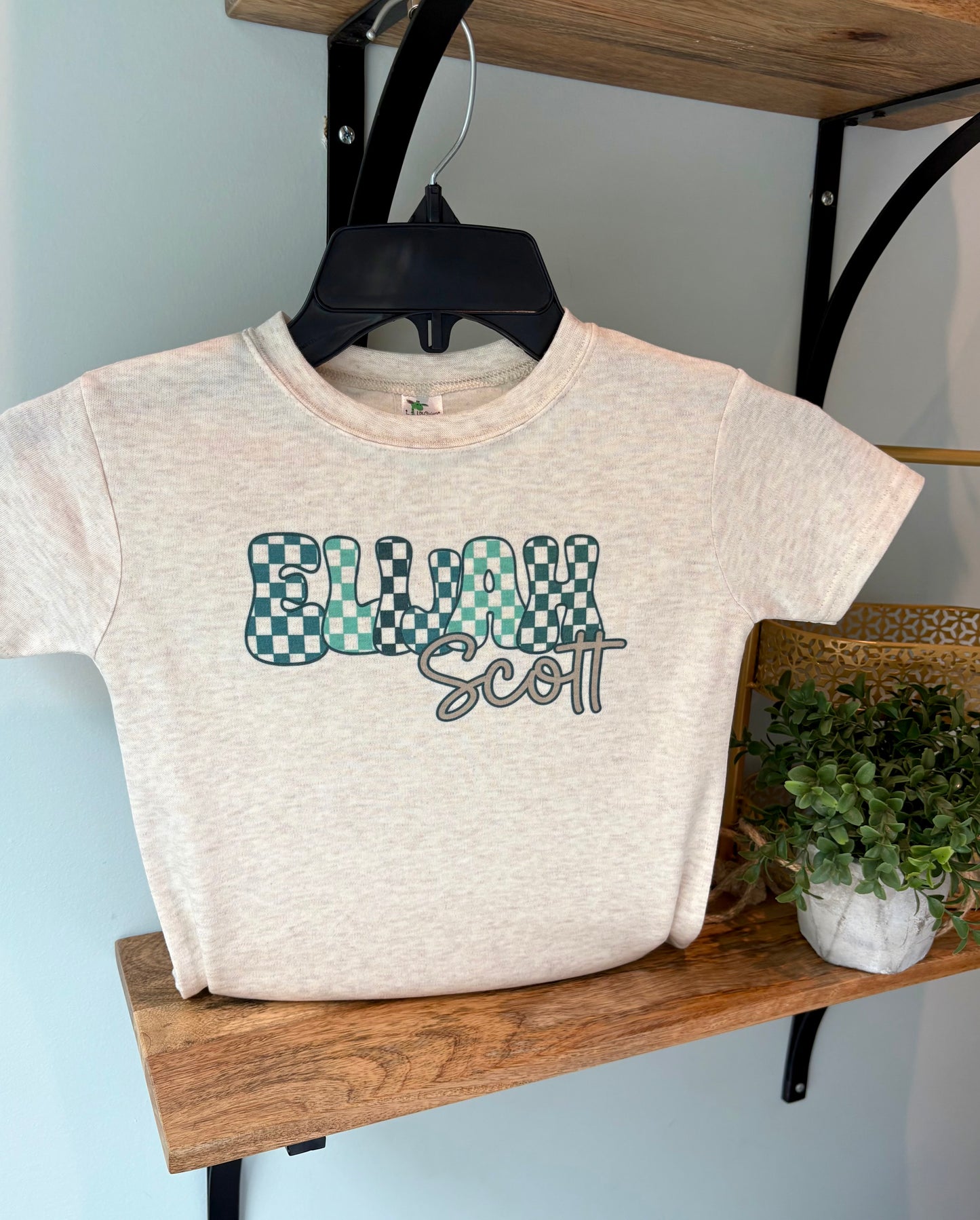 Mint Check Custom Name on Oatmeal