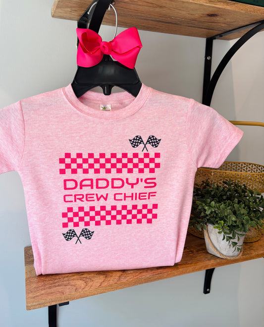 Daddy's Crew Chief on Pink