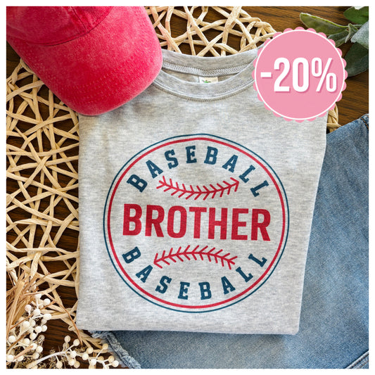 Baseball Brother on Grey ‼️ Sale ‼️ 20% off at Checkout ‼️