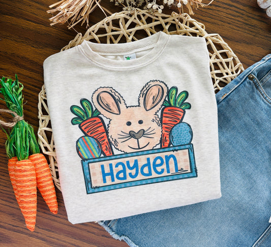 Personalized Boy Bunny