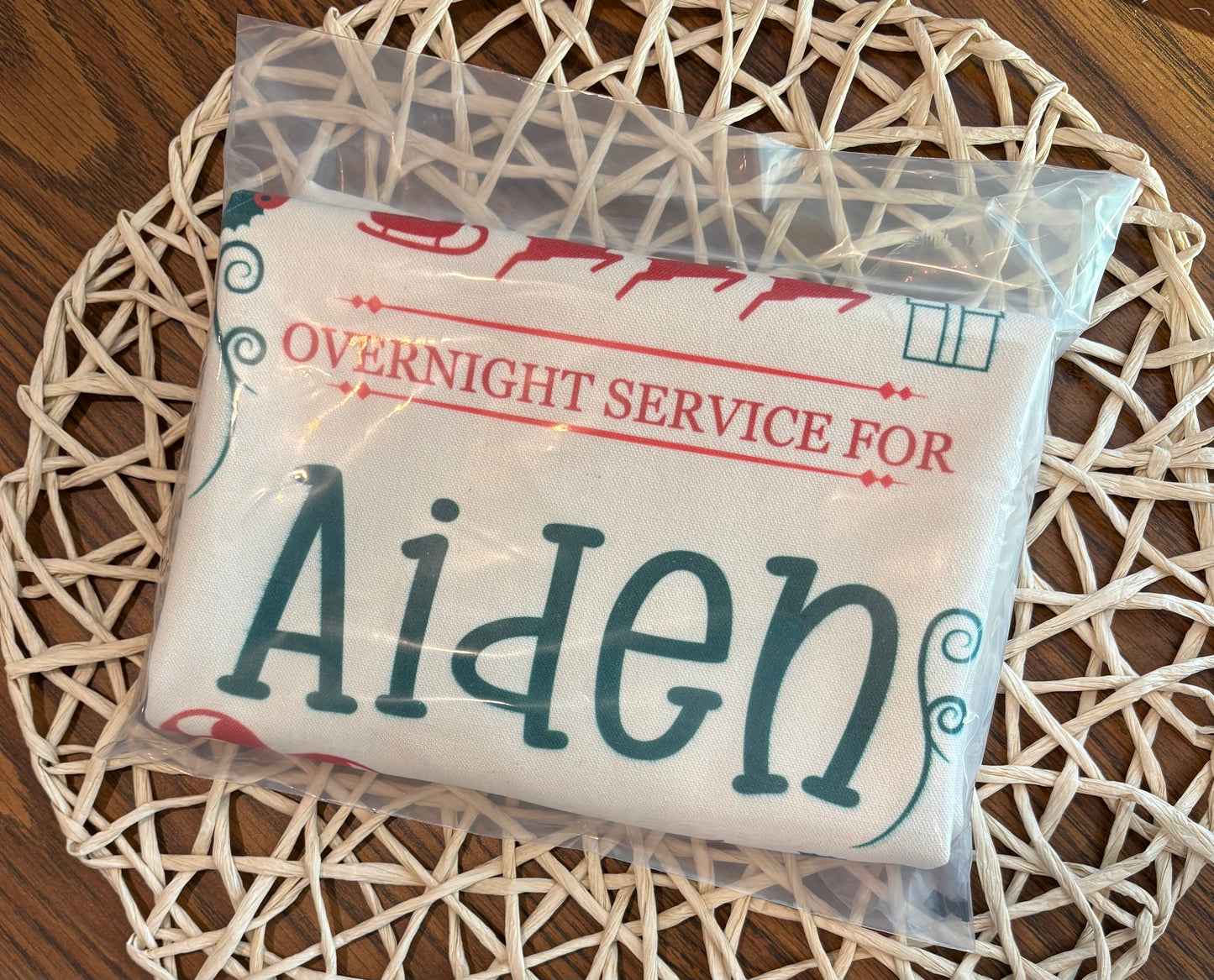 Santa Bag with Name: Aiden