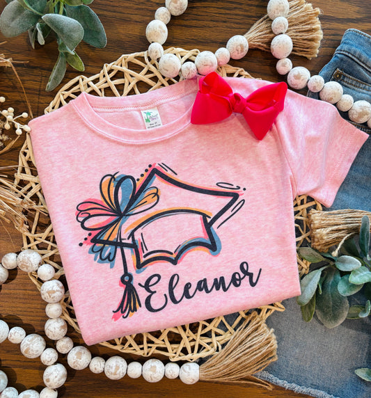 Girly Scribble Graduate Cap