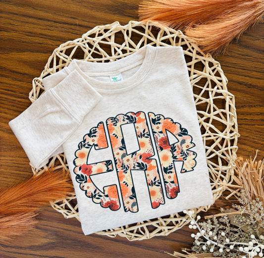 Fall Floral Monogram