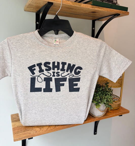 Fishing is Life on Gray