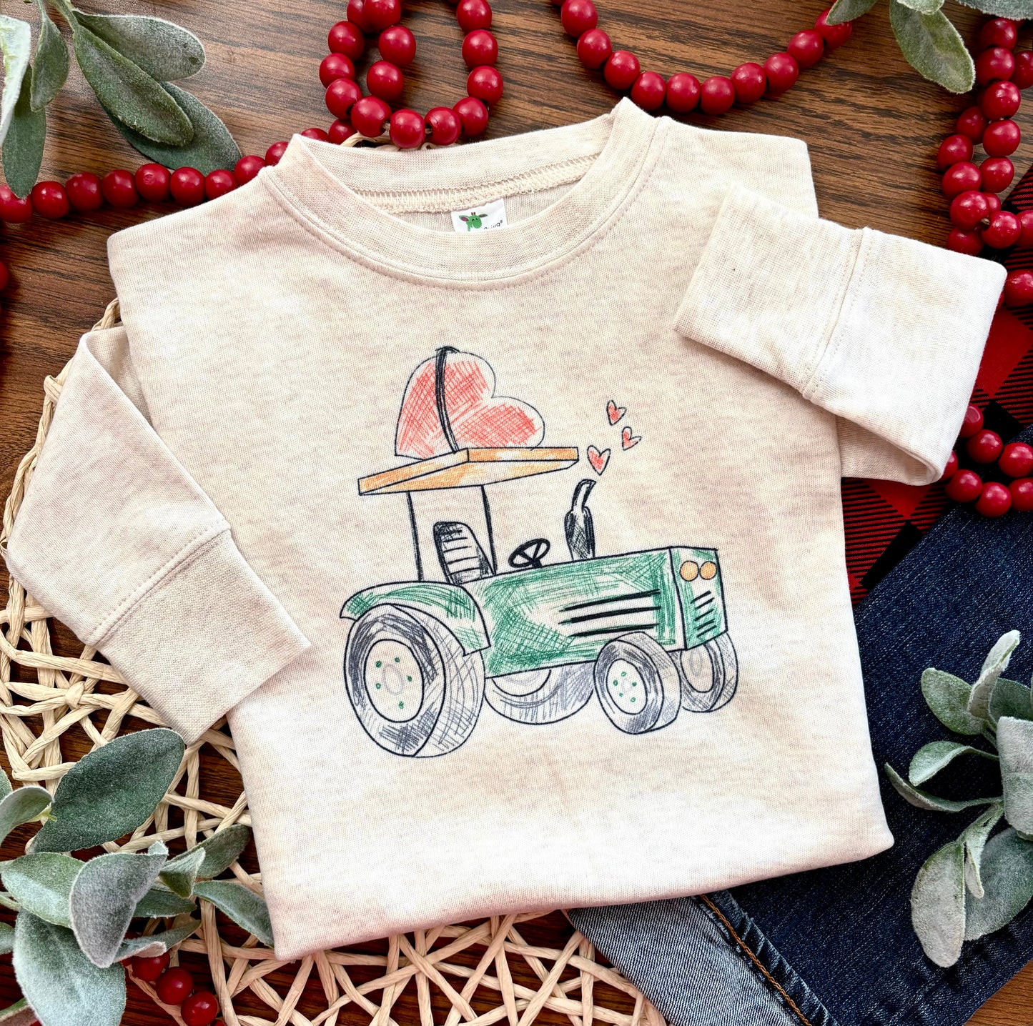 Valentine Scribble Tractor with or without Personalization