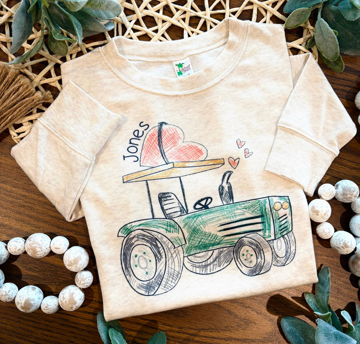 Valentine Scribble Tractor with or without Personalization