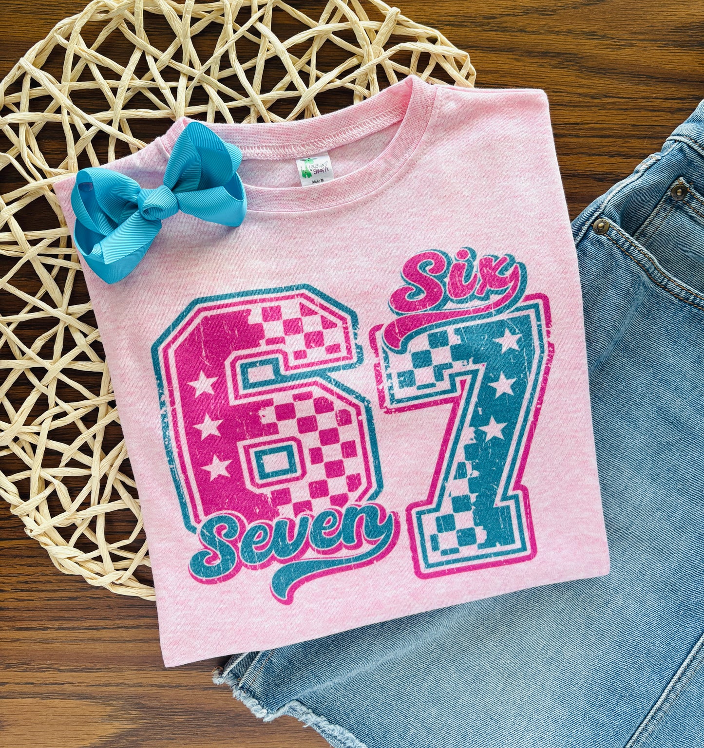 Girly 6/7 Six Seven on Pink