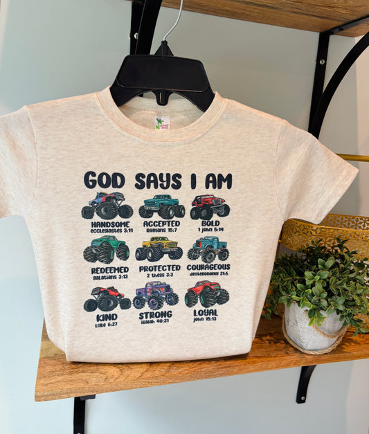 God says I am- Monster Trucks