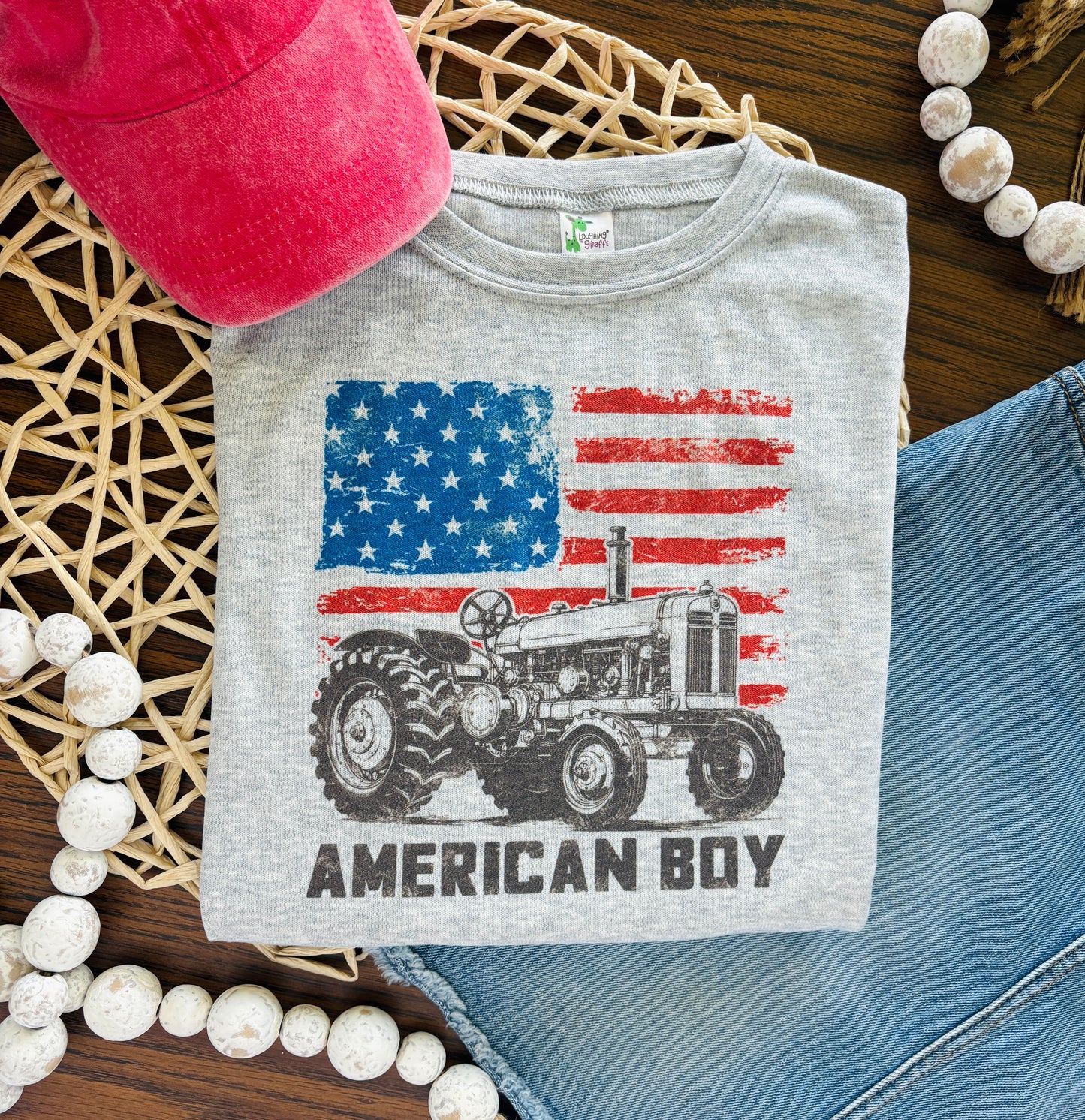 American Boy Tractor Flag