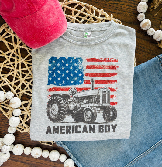 American Boy Tractor Flag