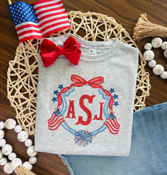 Girl USA Crest on Grey