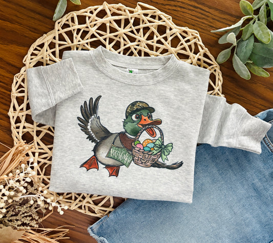 Mallard Egg Hunter on Grey