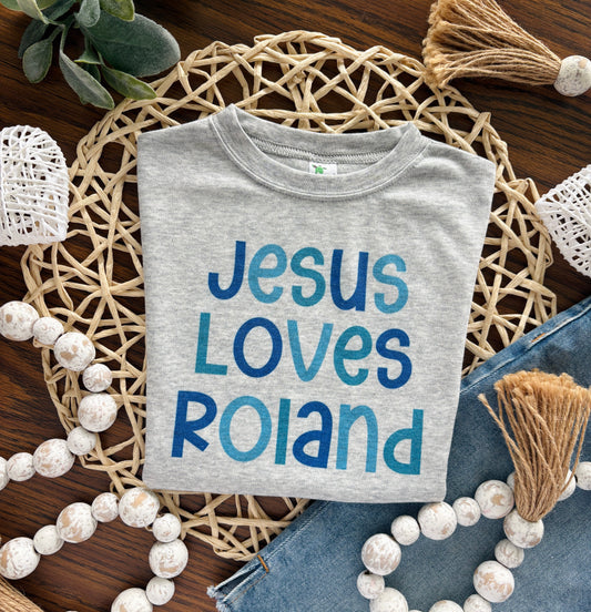 Jesus Loves Custom Name