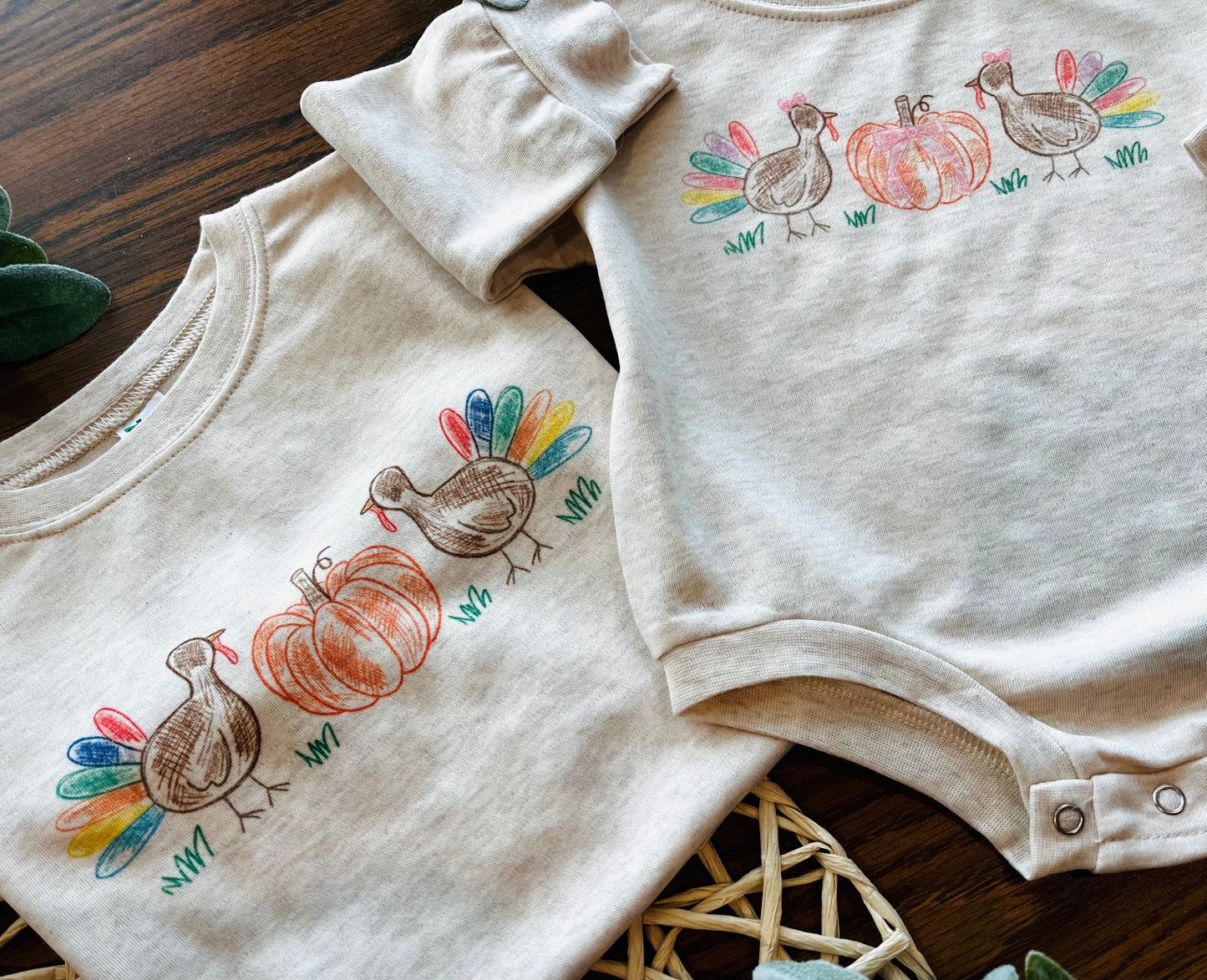 Boy Turkey Trio with without Custom Name
