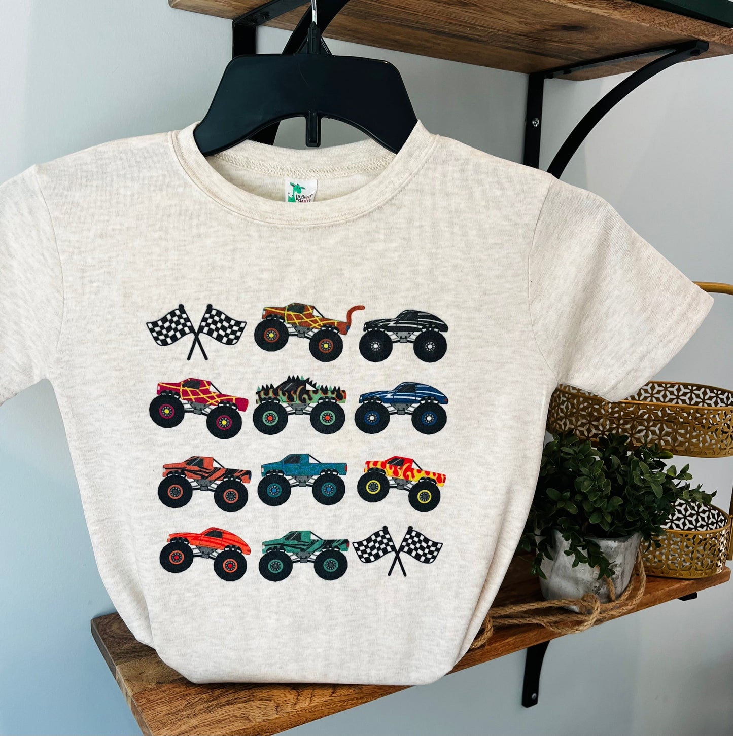Monster Truck Collage with or Without Personalization