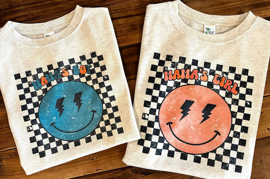 Mamas Boy or Mamas Girl Smiley