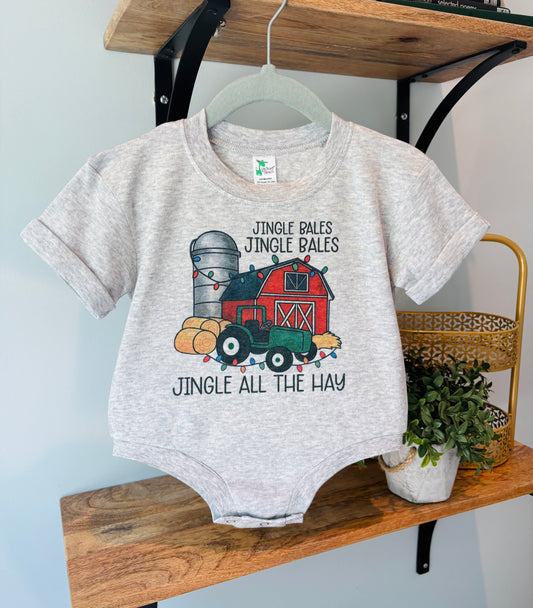 Jingle Bales- Jingle all the Hay on Grey