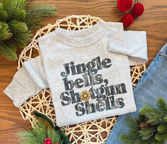 Jingle Bells, Shotgun Shells on Grey