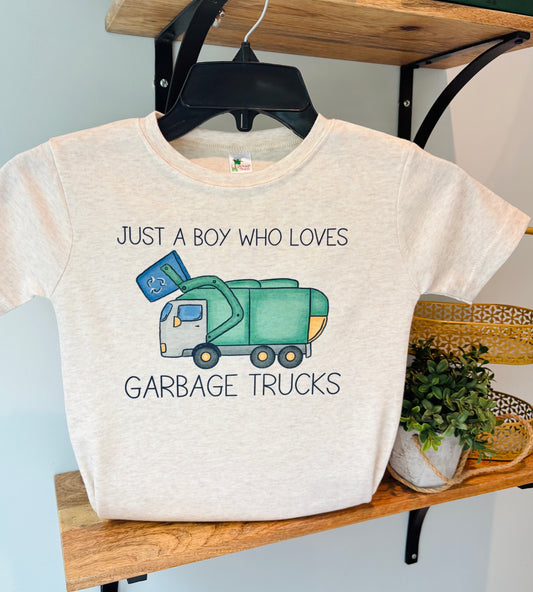 Just a Boy who loves Garbage Trucks