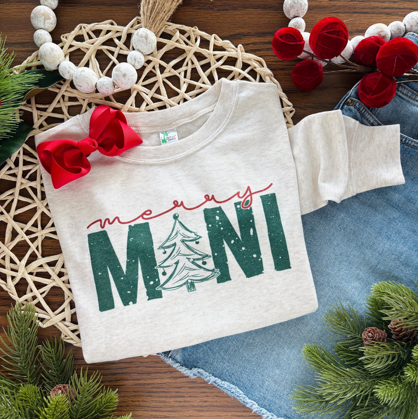 Merry Mama and Mini on Oatmeal