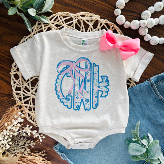 Preppy Floral Monogram