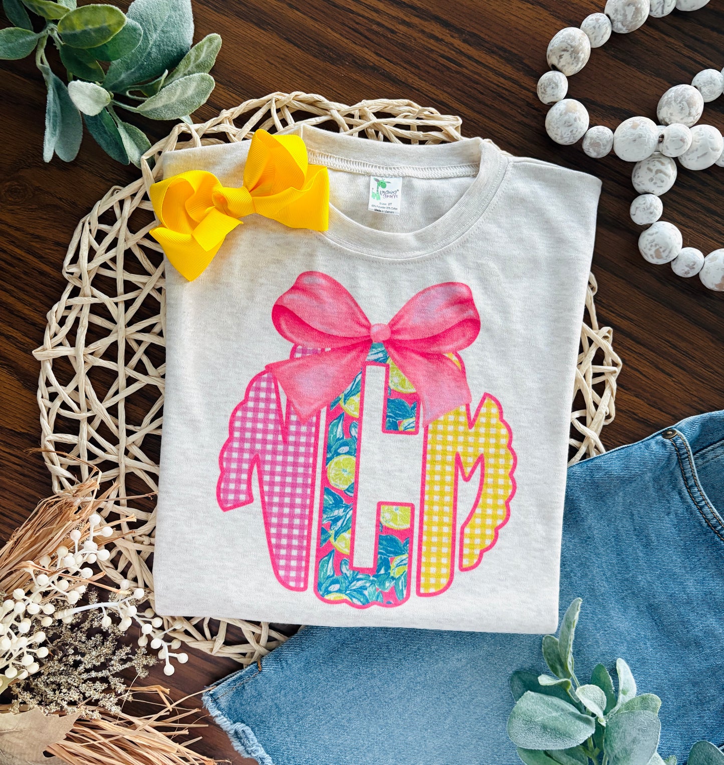 Preppy Lemon Monogram