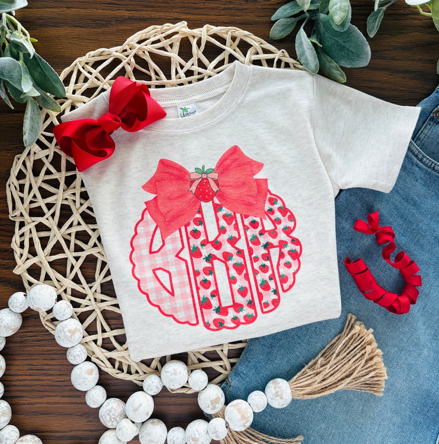 Preppy Strawberry Monogram