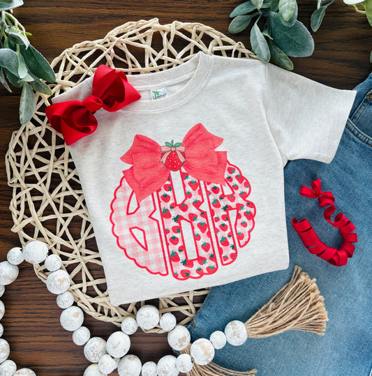 Preppy Strawberry Monogram