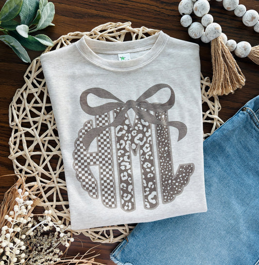 Preppy Tan Monogram