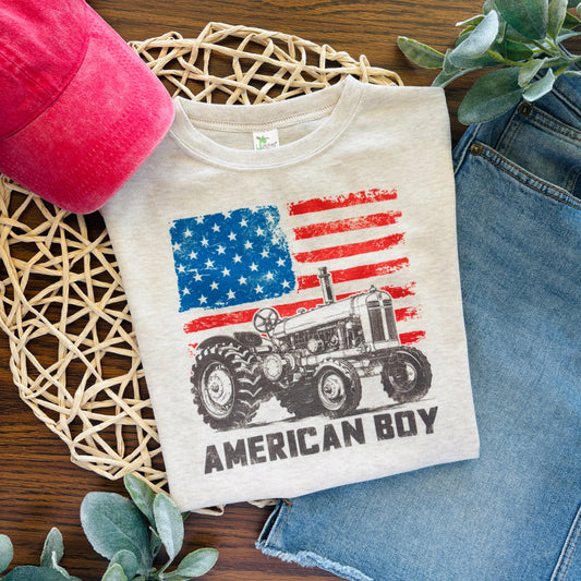 American Boy Tractor Flag