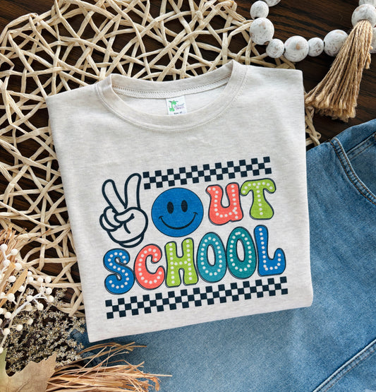 Boy Peace Out School, Pre-k, Kindergarten, First, Second, Third, Fourth, Fifth