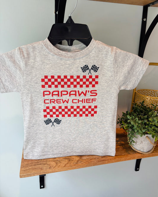 Papaw's Crew Chief on Grey