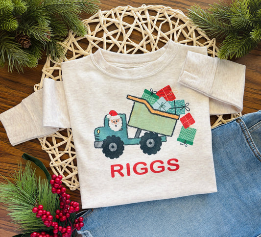 Santa Dump Truck with or without Name