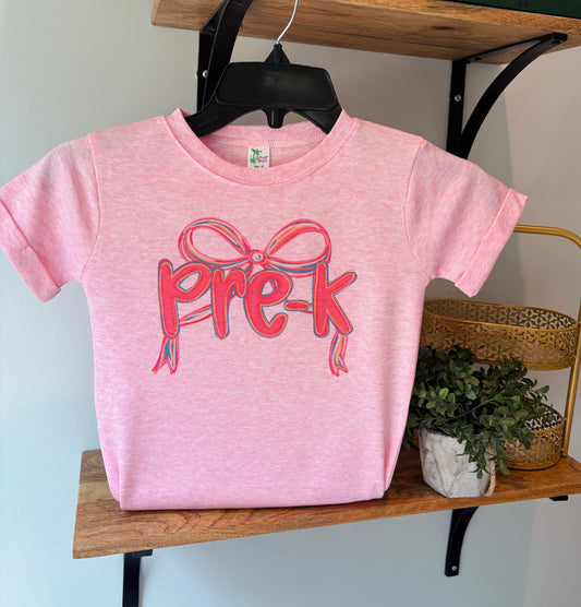 Preppy Bow School Grade: Pre-K, Kindergarten, 1st, 2nd, 3rd, 4th