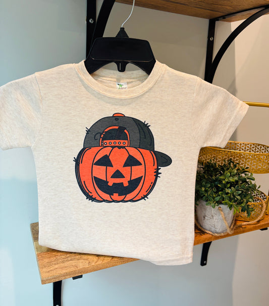 Pumpkin with Hat on Oatmeal