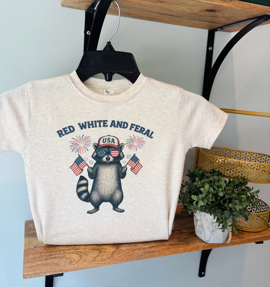 Red White and Feral Racoon