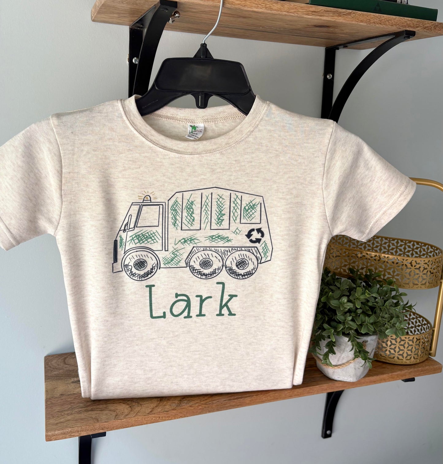 Scribble Garbage Truck with Name