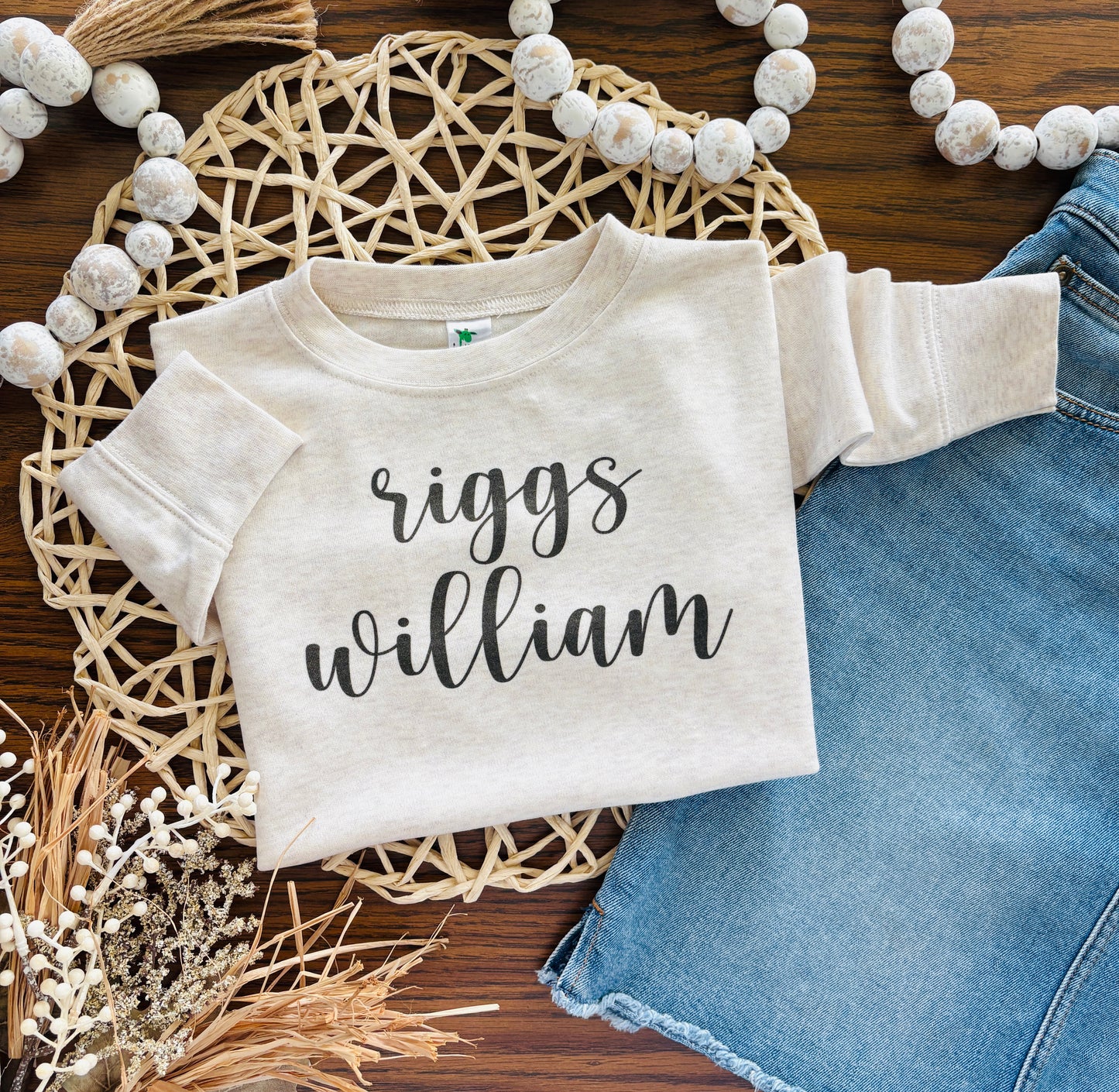 Script Name - Brown on Oatmeal