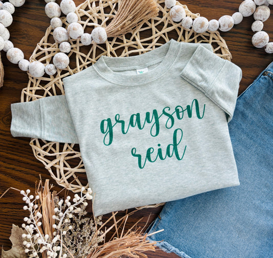 Script Name Green on Sage