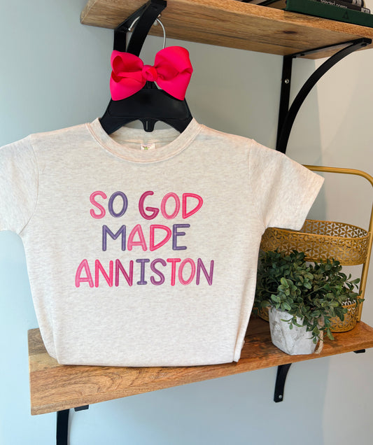 So God Made... Custom Name! Pinks on Oatmeal