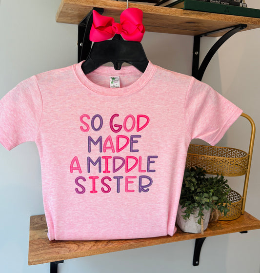 So God Made a Middle Sister on Pink