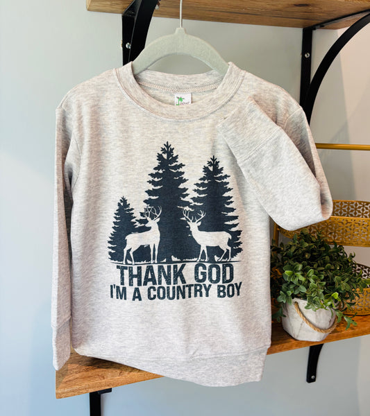 Thank God I'm a Country Boy on Grey